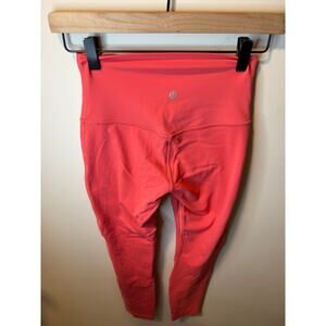 Lululemon Align High-Rise Pant 25” Nulu Sz 4 Pale Raspberry